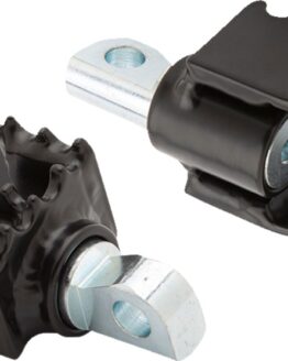 Burly Brand MX Style Mini Footpegs Black For Harley-Davidson