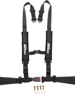 Moose Auto Buckle Seat Harness 2" 4PT - Black