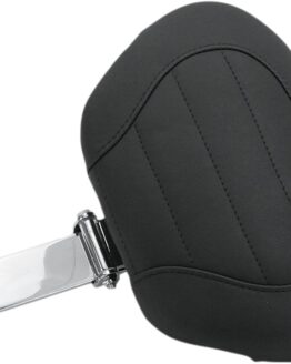 Driver Backrest Post & Pad Only Black by Mustang