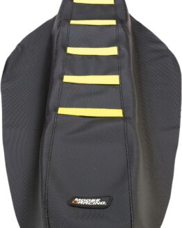 Black/Yellow Ribbed Seat Cover
