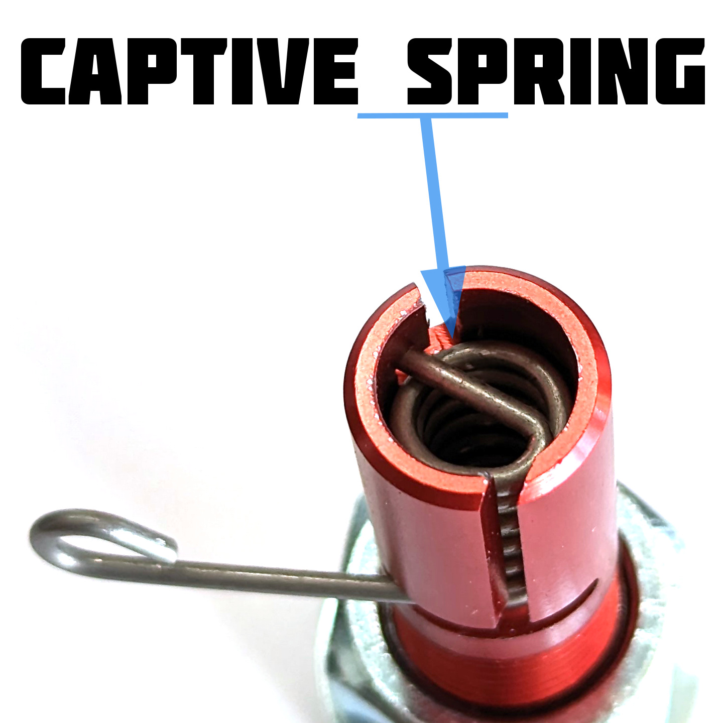 The "Flag Grabber" - Blue Quick Release Whip Flag Pole Mount - 1/4" - Image 4