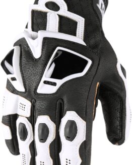Hypersport Leather Cold Weather Short Cuff Gloves - White Men's 2X-Large