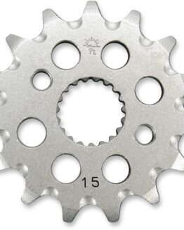 JT Steel Front Sprocket 15T-420 Natural JTF1310.15SC For 07-25 Honda CRF150R/RB