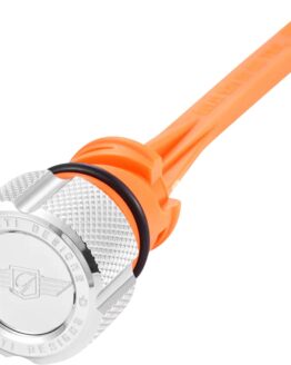 FIGURATI DESIGNS Magnetic Oil Dipstick Knurled Silver M8 Softail