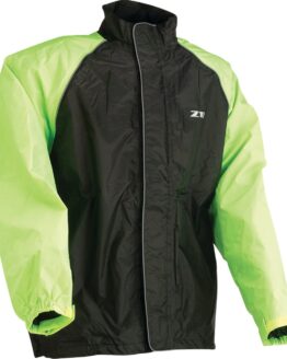 Z1R Men's 3XL Waterproof Rain Jacket Black/Hi-Vis Yellow