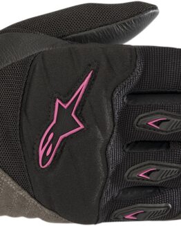Women's Shore Street Riding Gloves Black/Pink Medium