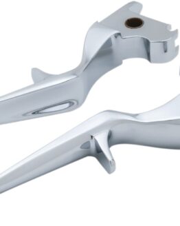 Kuryakyn Trigger Hydraulic Brake/Clutch Lever Set Chrome Fits 14-16 FLH FLT