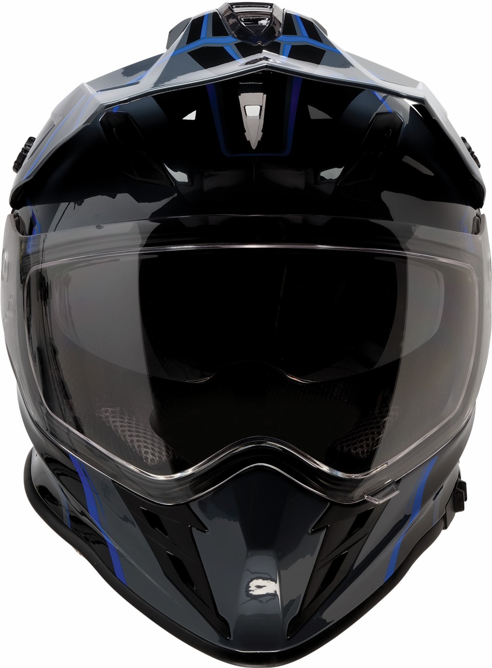 Z1R Range 2.0 Voyager Helmet - Medium Gray/Black/Blue - Image 3
