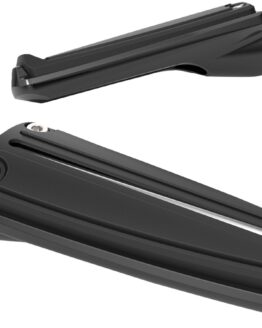 Ciro Black Rail Footpegs w/ Harley Male Mount