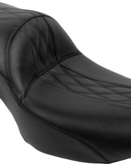 Le Pera Maverick Daddy Long Legs Seat Diamond HR2 Inlay Black For Harley FLH/FLT 2023-2024