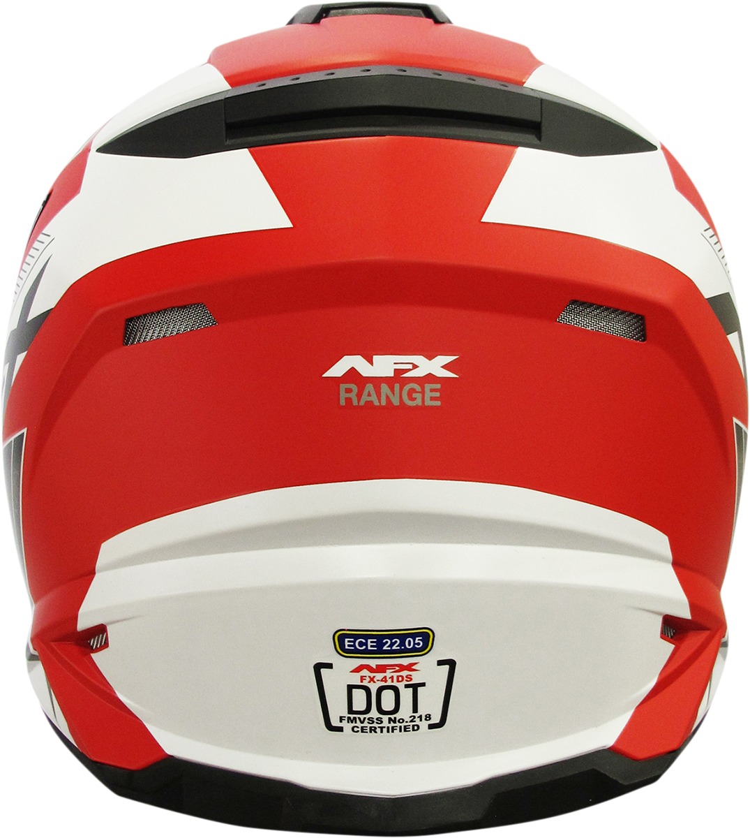 FX-41DS Range Full Face Dual-Sport Helmet Matte Red Medium - Image 4