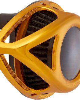 Arlen Ness Clear Tear Air Cleaner Kit Gold For Harley FLHX FLTRX CVO