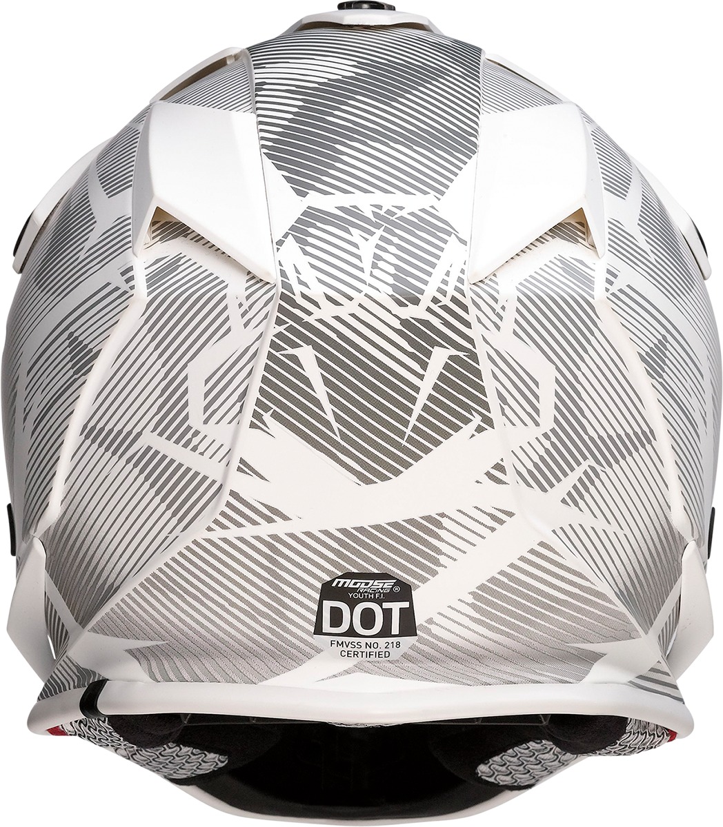 F.I. Agroid Camo White Gray Helmet Youth MD - Image 4