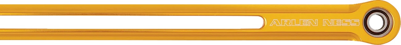 Arlen Ness SpeedLiner Shift Rod Gold Harley Forward Controls - Image 4