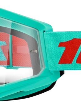 100% Strata 2 Maupiti Goggles Clear Lens Cyan Motocross/Off-Road