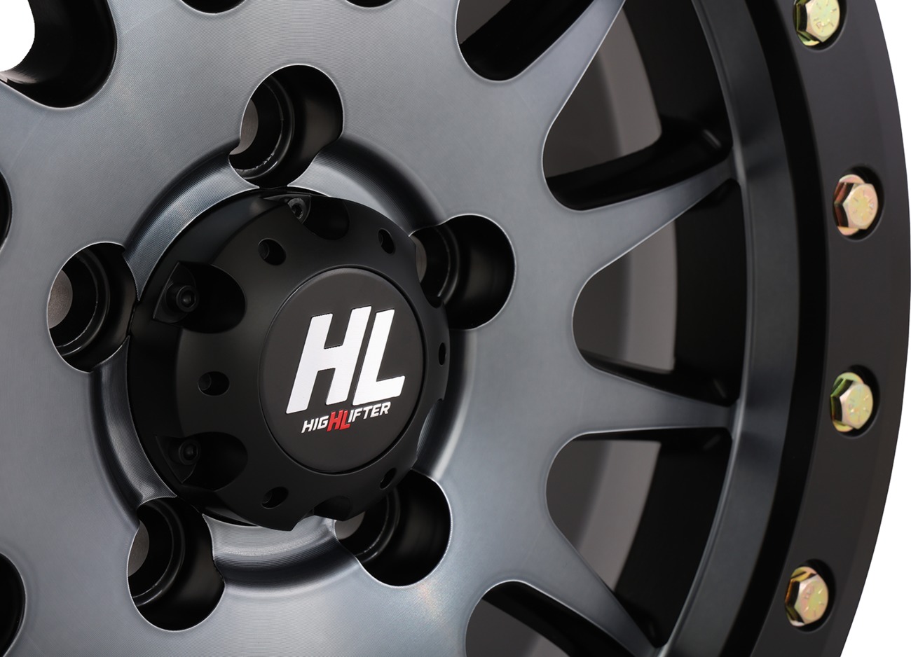 High Lifter HL24 Beadlock Wheel 15x7 6/5.5 Matte Gray For Can-Am Maverick R - Image 3