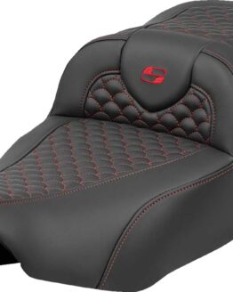 Saddlemen Roadsofa Extended Reach Seat Red Stitch for FLTR FLHX 2023-2024