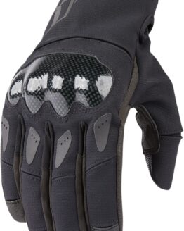 ICON Stormhawk Gloves XL Black/Gray Men's Waterproof Motorcycle Gloves
