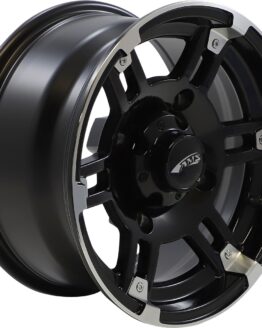 AMS Roll'n 104 Wheel 14x7 4/156 Black Gloss Machined Front/Rear