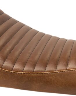 Streaker Pleated Vinyl Solo Seat Brown