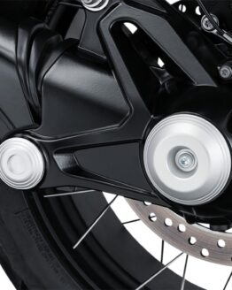 Kuryakyn Lodestar Rear Axle Sliders Silver Fits BMW R1200/1250 R Nine T