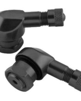 BikeMaster 11.3mm Black Angled Aluminum Valve Stems Pair