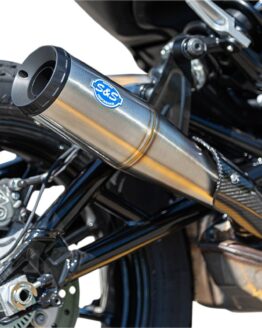 Grand National Chrome Slip On Exhaust Black Cap