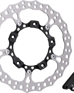 Right Side 14" Full Floating Rotor w/ Bracket & Black Center