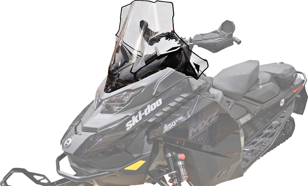 Powermadd Cobra Windshield Mid Clear 19in Black Fade For Ski-Doo Gen5 - Image 4