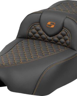 Saddlemen Roadsofa Extended Reach Seat Orange Stitch For FLT/FLH 2023-2024