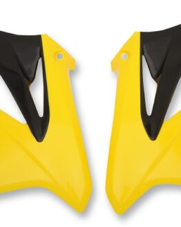 Cycra Powerflow Radiator Shrouds Yellow Fits 2008-2017 Suzuki RMZ-450