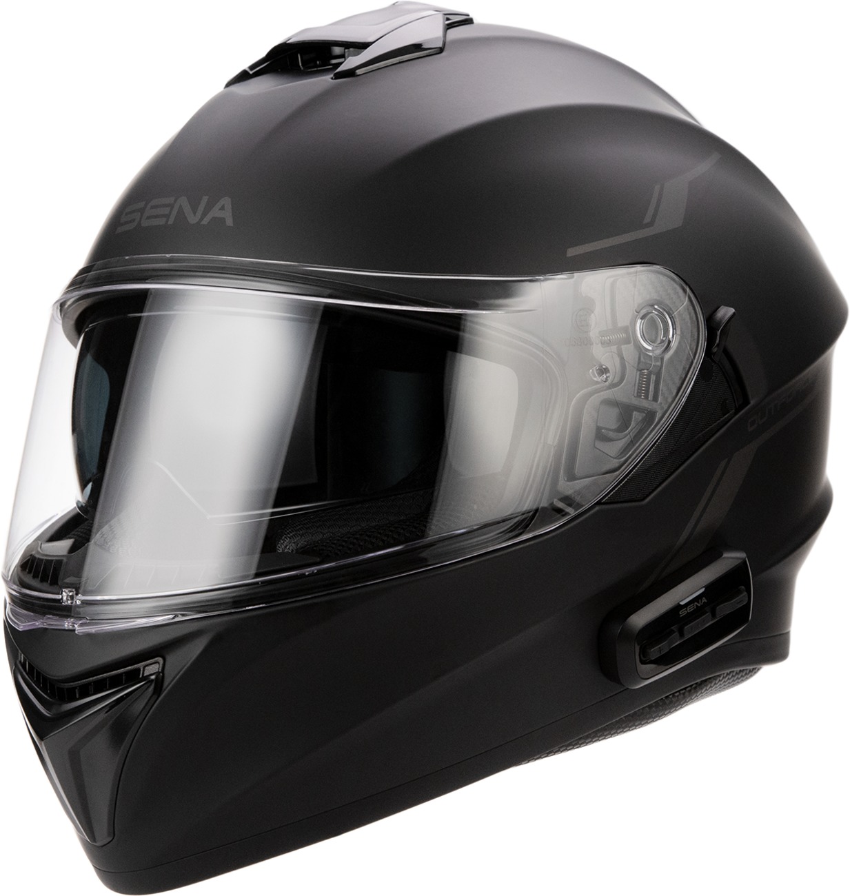 Sena OutForce Bluetooth Helmet Matte Black Size M - Image 3