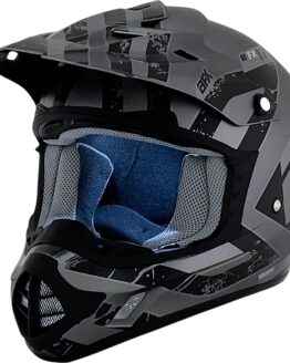 AFX FX-17 Attack Helmet Matte Frost Gray Black 2XL Adult Unisex