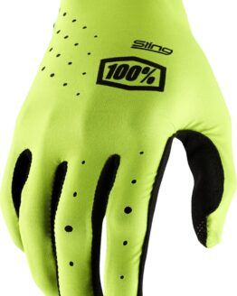 100% Men's Sling MX Gloves Flo Yellow - Size L
