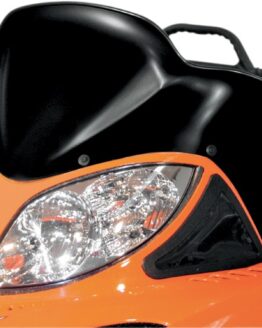 Powermadd Cobra 17in Low Black Windshield For Arctic Cat M Series