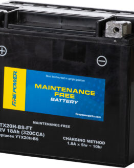 Fire Power CTX20H-BS-FT Maintenance Free AGM Battery