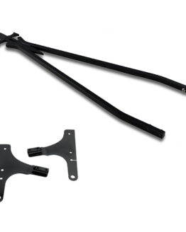 Cycle Visions 30" Black Square Sissy Bar & Mounts Fits 00-07 H-D Deuce