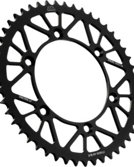 Black Aluminum Rear Sprocket - 49 Teeth 520 Pitch