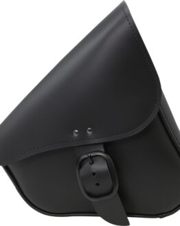 Willie & Max Leather Swingarm Bag Black for Harley Sportster Models