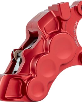 Right Red Tech Brake Caliper 6 Piston 11.8"