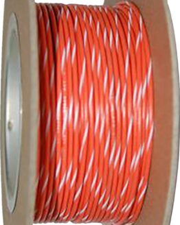 NAMZ 100ft 20 AWG Orange/White Stripe Primary Wire Spool
