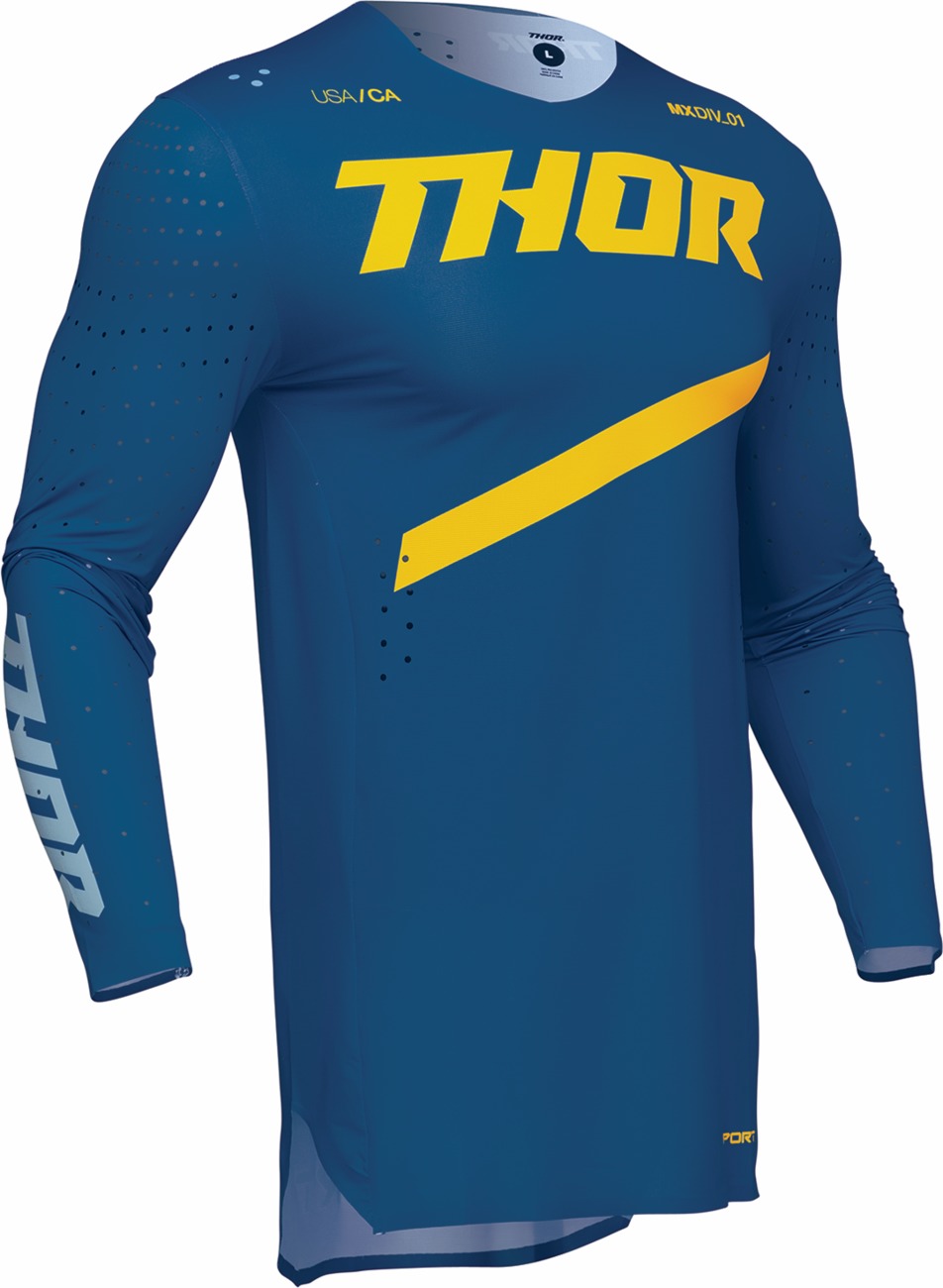 Thor Sportmode Brave Jersey Blue Yellow Men's Small - Image 4