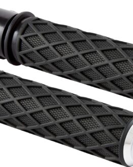 Arlen Ness Diamond Grips TBW Chrome for Harley-Davidson 1" Bars