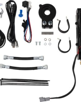 Ultracool Side Mount Oil Cooler Kit Naked Black for Sportster