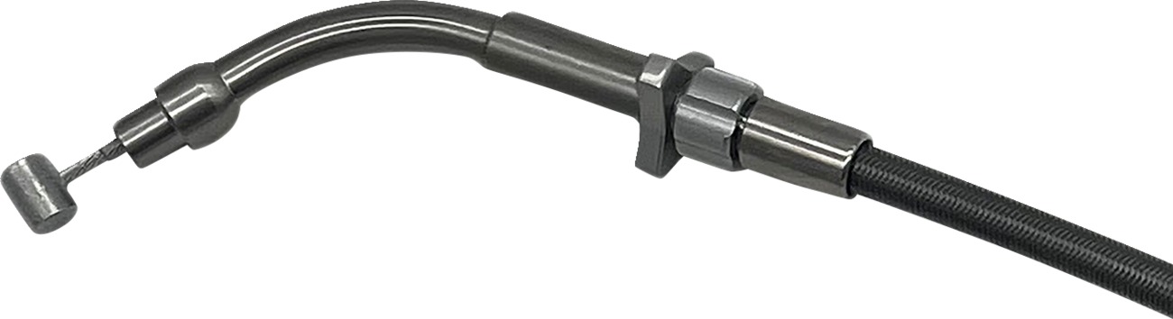 Fat Baggers EZ Install Upper Clutch Cable +8in Braided Stainless FLHX FLTR SE - Image 3