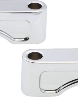 Klock Werks Hugger Front Fender Mounting Blocks Chrome For 21in Wheels