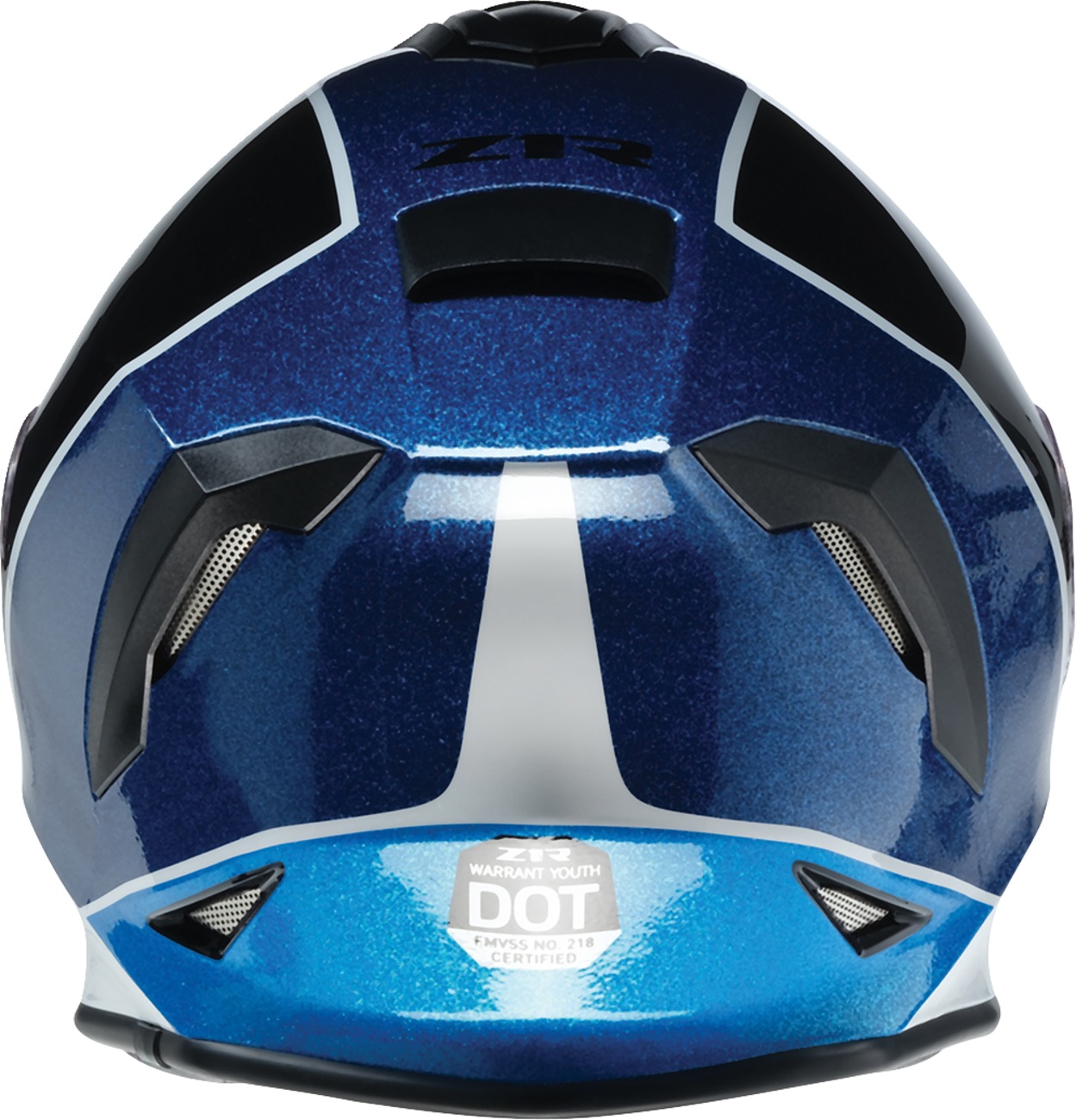 Z1R Youth Warrant Fresh Pow Snow Helmet M Purple/Blue - Image 4