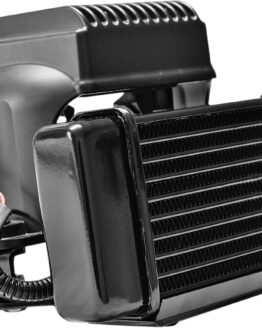 Horizontal Low Mount Oil Cooler Black w/Fan