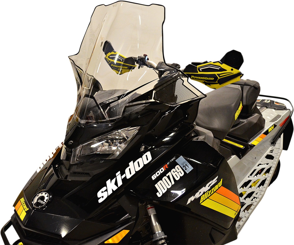 PowerMadd Cobra Tall Windshield 22in Clear Black Fade For Ski-Doo Gen4 - Image 4