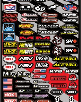"MX V.2" Universal Decal Sheet - 12 mil Ultracurve Vinyl